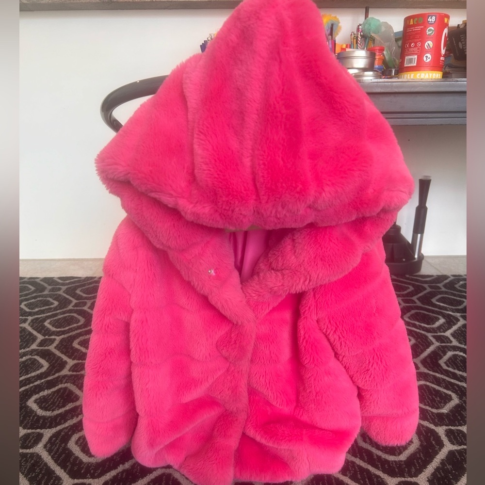 Apparis Goldie Jacket for Girls size 8 (hot pink) - Picture 2 of 3